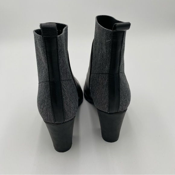 The Flexx Comfort Pull On‎ High Heeled Ankle Boots Booties Black Gray Size 6.5 - Picture 6 of 11